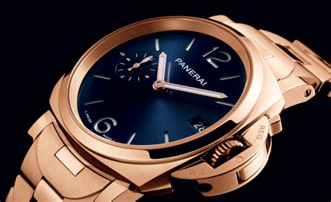 panerai watch gold